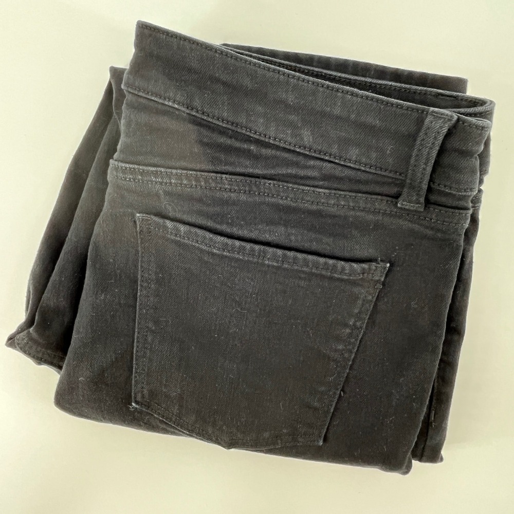 Talbots Slim Ankle Jeans Womens 14P Black Stretch Denim Five Pocket Pants